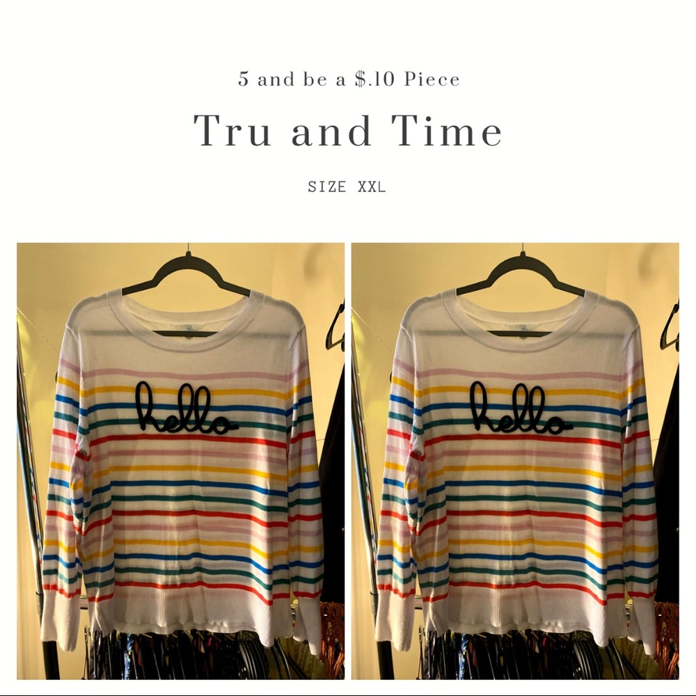 Hello | monogram | sweater